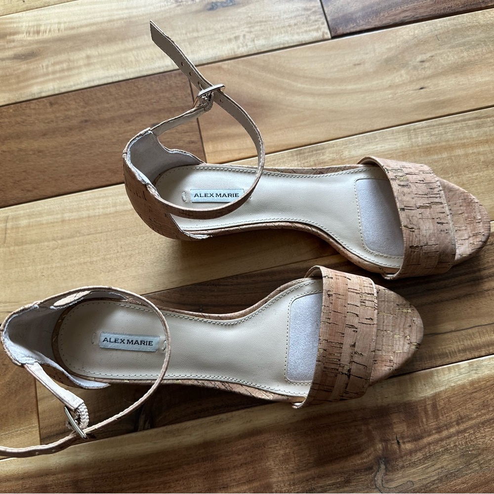Alex Marie cork wedge size 7 EUC